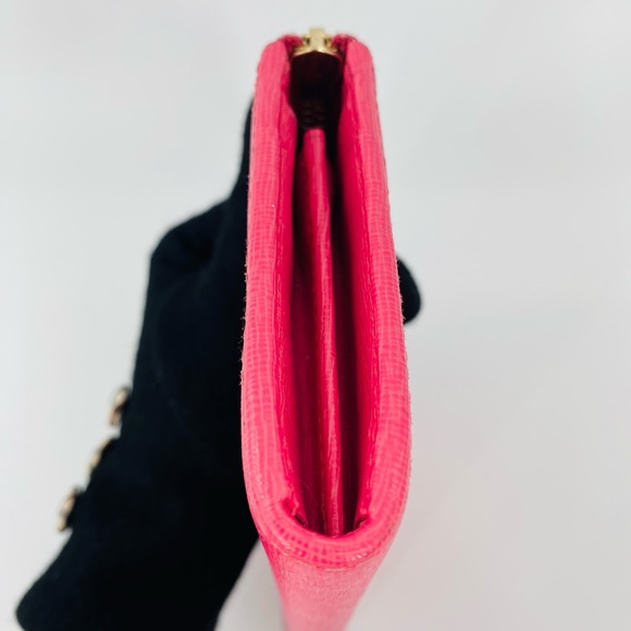 Authentic Furla Genuine Leather Accordion Wallet Bubble Gum Pink - Picture 12 of 17